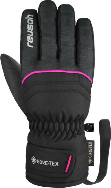 Reusch Teddy GORE-TEX Junior 6291322 7771 black grey pink front